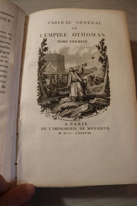 D Ohsson Tableau G N Ral De L Empire Othoman Divis En Deux Parties