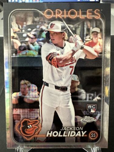 Topps Chrome Jackson Holliday Prism Refractor Rc Card No