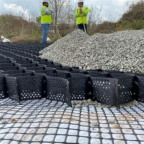 Amazon Ccsh Expandable HDPE Geogrid Ground Grid For Gravel Pea