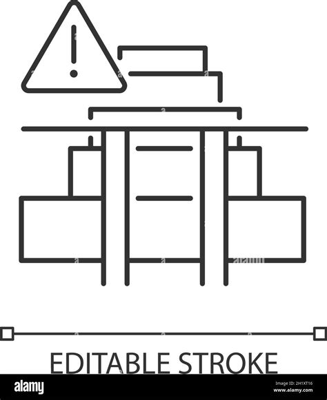 Stairway Safety Gates Linear Icon Stock Vector Image And Art Alamy