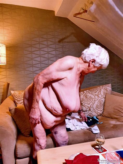 Naughty Chubby Granny Modesta Shows Her Saggy Tits While Completely