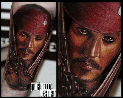 Jack Sparrow Tattoo Marcello Cestra