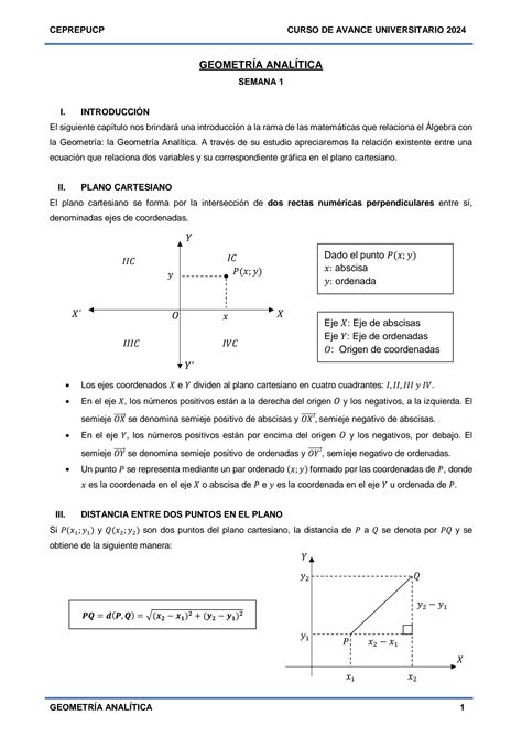 Solution Semana Geometr A Anal Tica Studypool