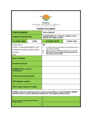 Fillable Online APPOINTMENT OF A TRAVEL AGENCY FOR A Fax Email Print