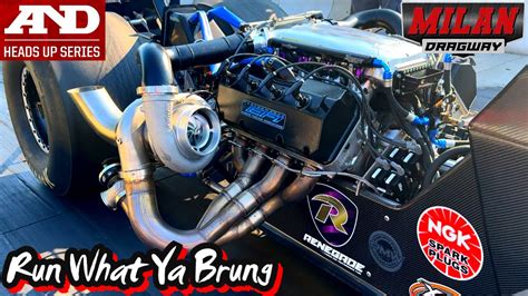 Run What Ya Brung August A D Heads Up Series Milan Dragway Youtube