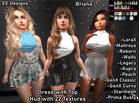 Second Life Marketplace Ee Dress Set Briana