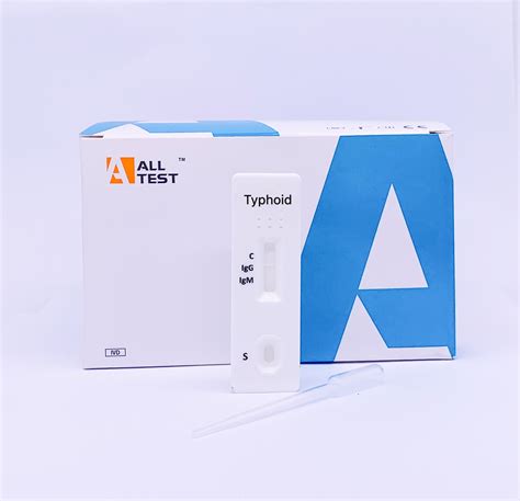 Rapid Test Kits Lateral Flow Immunochromatographic Assays Typhoid Rapid