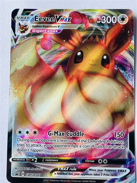 Mavin Eevee Vmax Swsh087 Full Art Ultra Rare 2021 Pokemon Black