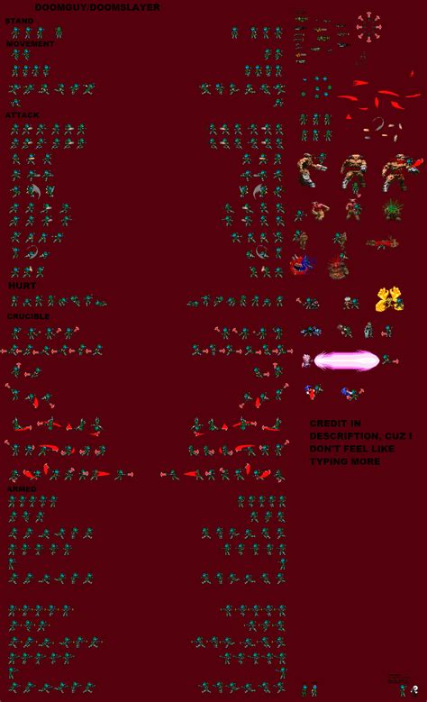 Doomguy Sprite Sheet By Madness8 On Deviantart