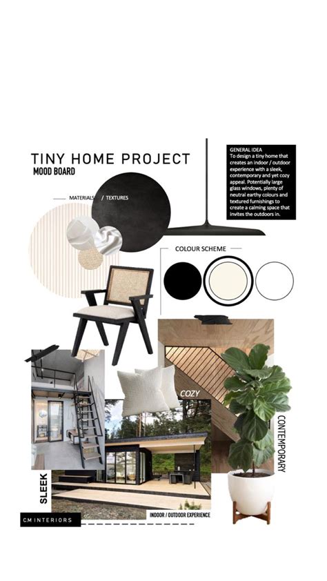 Moodboard Inspiration Tiny Home Board Student Interior Design