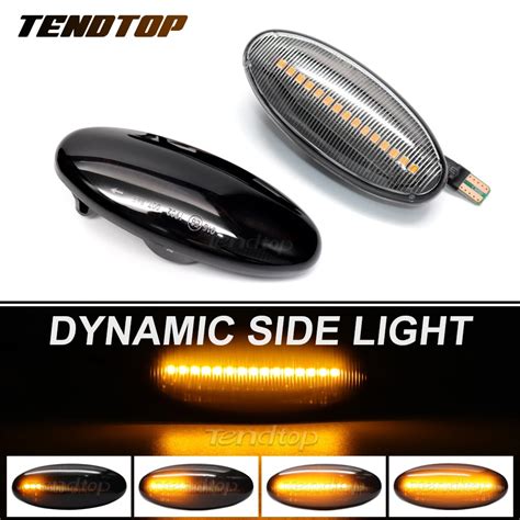 Car Dynamic Blinker Led Turn Signal Side Light For Nissan Navara D