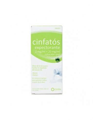 Cinfatos Expectorante Mg Ml Mg Ml Solucion Oral Frasco De Ml