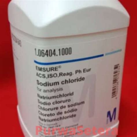 Jual Sodium Chloride Gr Natrium Klorida Nacl For Analysis Merck