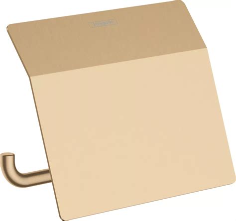 Hansgrohe Addstoris Toilet Roll Holder With Cover Brushed Bronze Screwfix