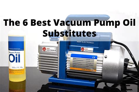 The Best Vacuum Pump Oil Substitutes Funktional Home