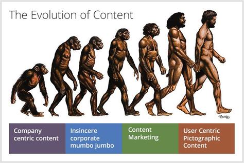 Content Marketing Paradigm Has Shifted Have You Human Evolution Evolution Art Charles Darwin