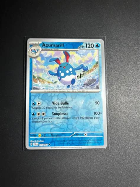 Carte Pokemon Azumarill Reverse Bloc Ev Evolution Pald A