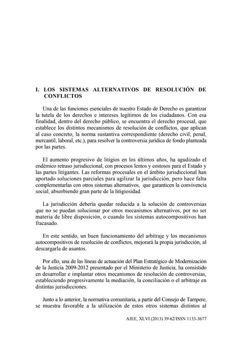 Solution Sistemas Alternativos Para La Resolucion De Conflictos