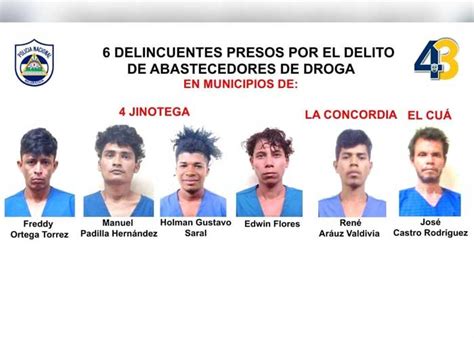 Policía Nacional Capturó A Delincuentes De Alta Peligrosidad En Jinotega Y Matagalpa Tn8tv