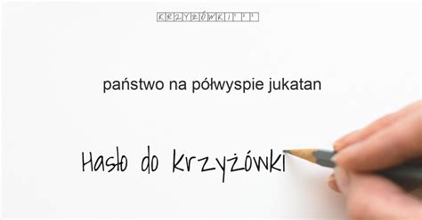 Pa Stwo Na P Wyspie Jukatan Krzy Wka