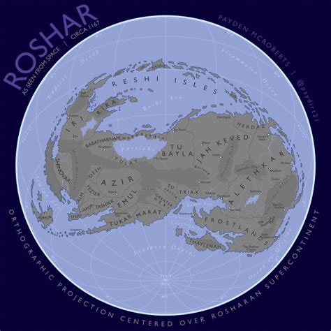 Roshar Map Reimagined - Stormlight Archive - 17th Shard, the Official Brandon Sanderson Fansite