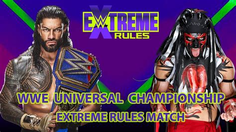 Wwe K Extreme Rules Match Card Universe Mode Episode Youtube