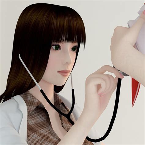 Akari Doctor And Natsumi Schoolgirl Pose 01 3D Model CGTrader