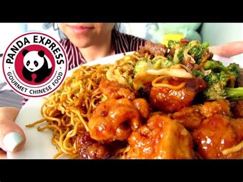 ASMR Chew View No Whisper Panda Express Beef And Broccoli Orange