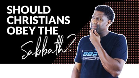 SHOULD CHRISTIANS KEEP THE SABBATH YouTube