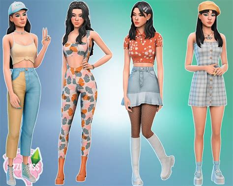 Summer 2022 Lookbook Lizzisimss Sims 4 Clothing Sims 4 Outfits