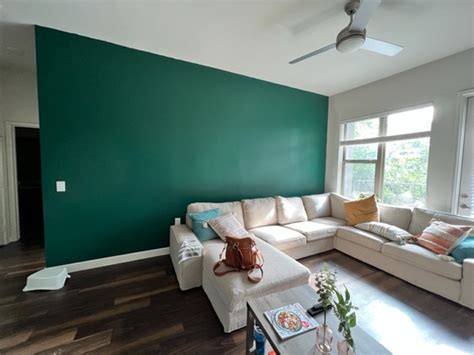 Green Accent Wall Living Room Ideas Cabinets Matttroy