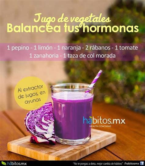 Jugo De Vegetales Para Balancear Tus Hormonas Hábitos Health Coaching