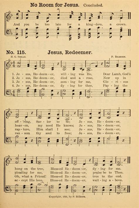 Jesus Redeemer Hymnary Org