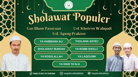 Sholawat Populer Gus Ilham Pasuruan Full Album Audio Hd Youtube