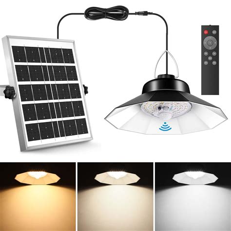 Buy Oneleja Solar Shed Lights Outdoor Indoor Motion Sensor Solar Pendant Light With Remote