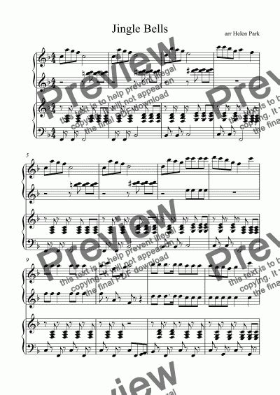 Jingle Bells Piano Duet Download Sheet Music Pdf File