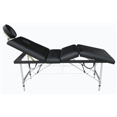 Table De Massage Pliante Noire Table De Lit A Roulettes