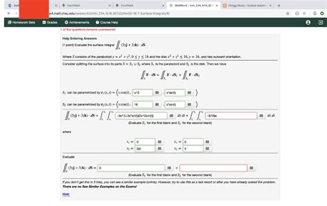 Solved Mai XFourPoint X FourPoint WeBWorK Mth 234 018 961 Chegg