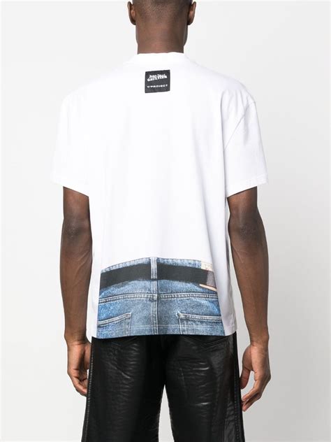 Y Project Trompe L Oeil Belt Print T Shirt Farfetch