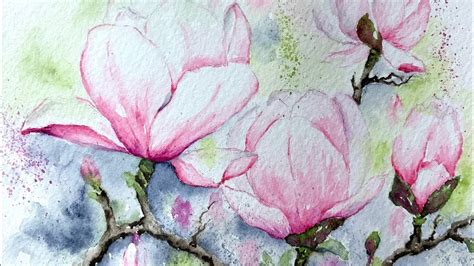 Magnolia Flower Painting Watercolor Best Flower Site