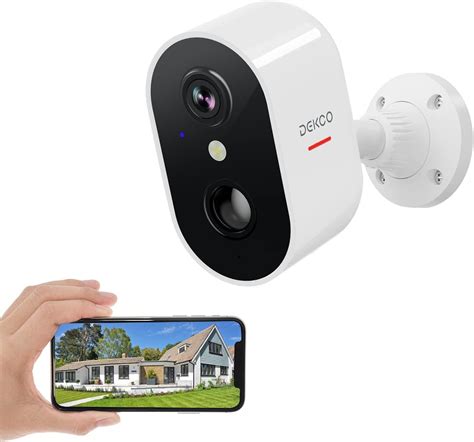 Dekco K Wireless Security Camera Outdoor Indoor With Spotlight