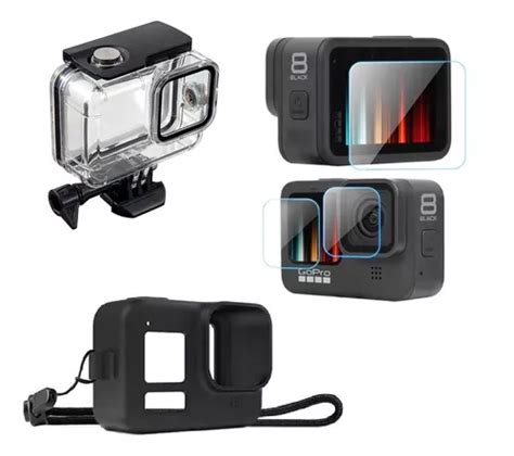 Kit P Gopro Hero Black Case Estanque Pel Cula Capa Silicon