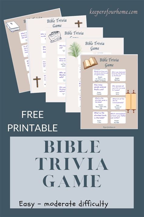 102 Printable Bible Trivia Questions And Answers Keeper Of Our Home Question And Answer Games