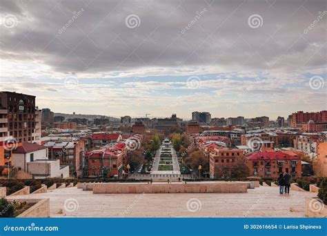 Panoramic Top View Of Mount Ararat In Cirrus Clouds Cascade And