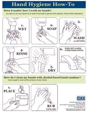 Hand Hygiene How-To Poster - MN Dept. of Health