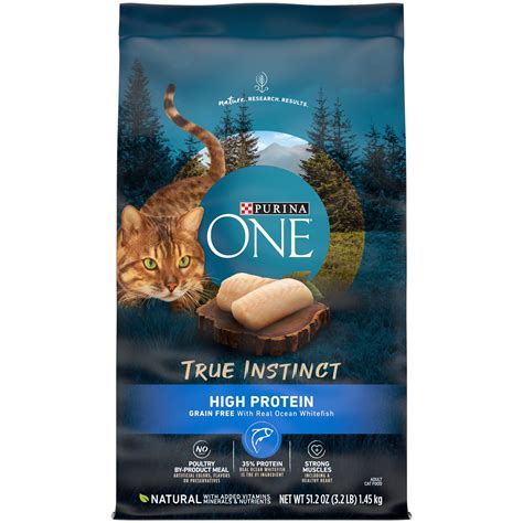 Purina One Natural High Protein Grain Free Dry Cat Food True Instinct With Real Ocean