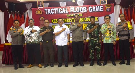 Pj Bupati Bartim Hadiri Acara Tactical Floor Game Persiapan