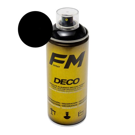 Bombe De Peinture Noir 400ml Noir Mat Ral 9005 Leroy Merlin