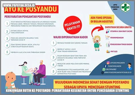 Kunjungan Rutin Ke Posyandu Pemantauan Kesehatan Untuk Pencegahan