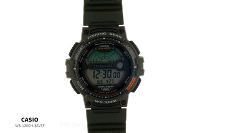 Casio WS 1200H 3AVEF Sport Fishing Gear Digital Zegarek męski YouTube